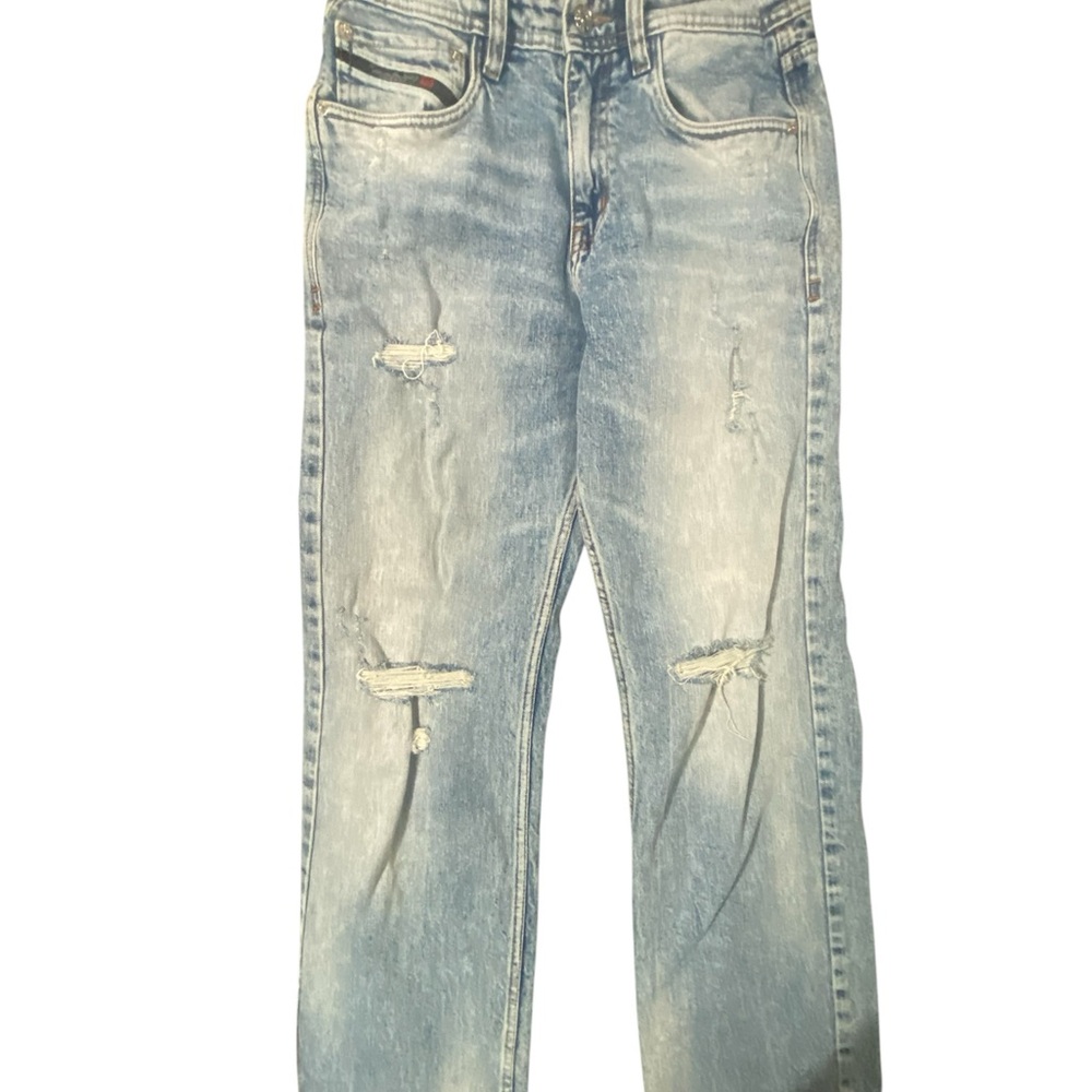 Diesel Light Wash Distressed Men's Straight Jeans